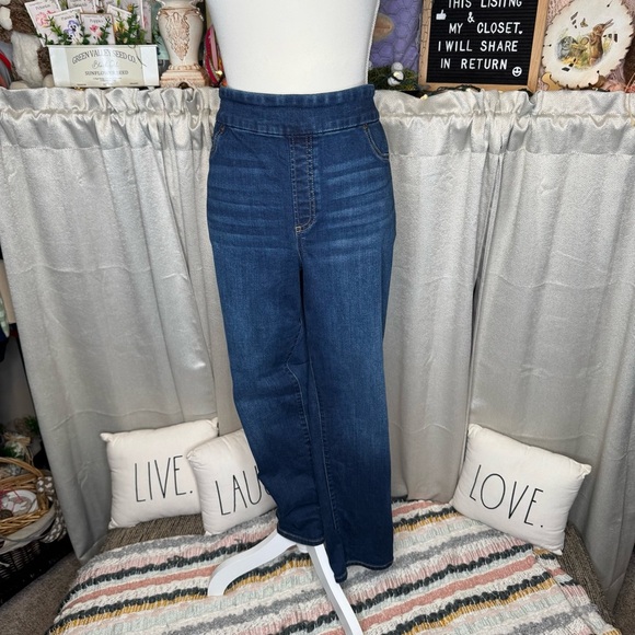 Chico's Blue Jeggings High-Waisted Denim Size 14P - Picture 2 of 9